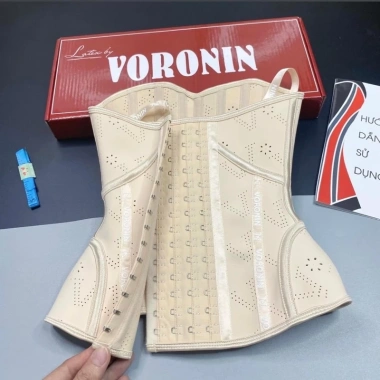 Đai Nịt Bụng Latex VORONIN 19x Siêu Siết Biến Nhiệt, Che Mỡ Lưng - Giá 299k Tặng Thanh Nối