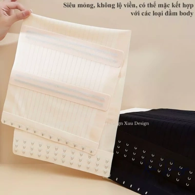 Đai nịt bụng Latex XUU - Siết, định hình eo, không cuộn, thoáng khí 169.000₫ 9