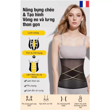 Đai Nịt Bụng Mỏng Thoáng Khí Không Gọng - Giảm Mỡ, Đánh Thân Thon Thả, Giá 129.000đ