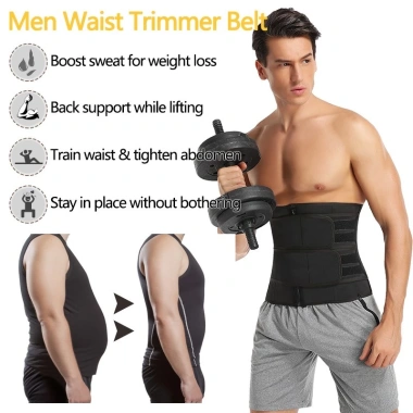 Đai Nịt Bụng Neoprene Nam - Đốt Cháy Mỡ Thừa, Thể Thao Tăng Cường Bụng, 59.184₫