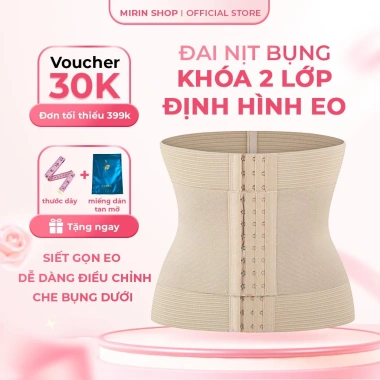Đai Nịt Bụng Nữ Khóa 2 Lớp Định Hình Eo Thon Giảm Mỡ Bụng Giá 400k Mirin Shop