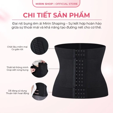 Đai Nịt Bụng Nữ Khóa 2 Lớp Định Hình Eo Thon Giảm Mỡ Bụng Giá 400k Mirin Shop