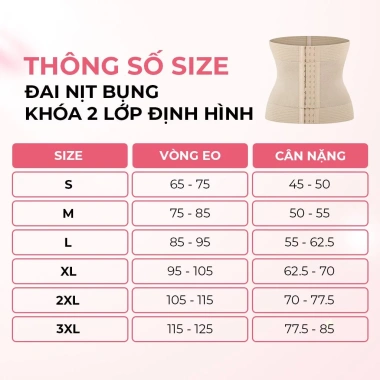 Đai Nịt Bụng Nữ Khóa 2 Lớp Định Hình Eo Thon Giảm Mỡ Bụng Giá 400k Mirin Shop
