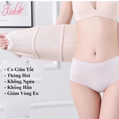 Đai nịt bụng sau sinh giảm mỡ, định hình eo lưới ren mềm mịn, chống cuộn không chảy xệ - 59.000đ