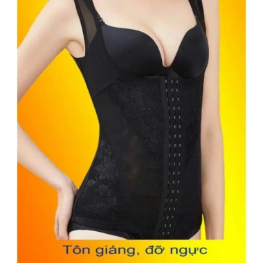 Đai nịt bụng siết eo 6 nấc móc cài giảm mỡ nâng ngực - Chỉ 109.000₫