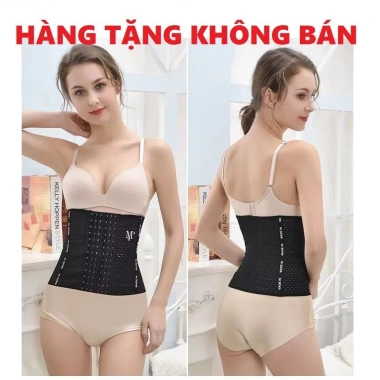 Đai nịt bụng thông hơi 6 hàng nấc, cài 4 thanh chống cuộn - giá ưu đãi 90.000₫