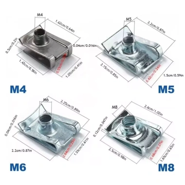 Đai ốc đinh tán NLINNI mạ kẽm, thép không gỉ, dạng U đầu phẳng – Giá 58.300₫ 2