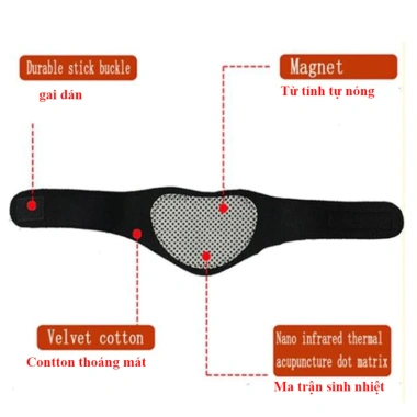 Đai quấn cổ vai gáy tự nóng C20 giảm mệt mỏi, giảm đau - Giá chỉ 59.000đ