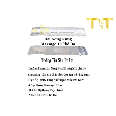 Đai Quấn Giảm Béo Nóng Rung 10 Chế Độ Massage Đốt Mỡ, Giảm Cân Nhanh - 550.000 VNĐ 6