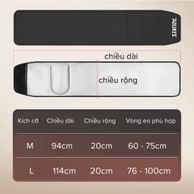 Đai Quấn Nóng Đốt Mỡ Bụng AOLIKES A-7.971 - Tập Gym Yoga Chạy Bộ, Túi ĐT, Vòng Eo Thon Săn Chắc, Giá 179.400 VND 6