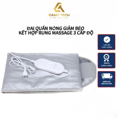 Đai Quấn Nóng Giảm Béo 3 Cấp Độ Rung Massage - Bảo Hành 12 Tháng, Dùng Spa và Tại Nhà, Giá 449.000₫ 2