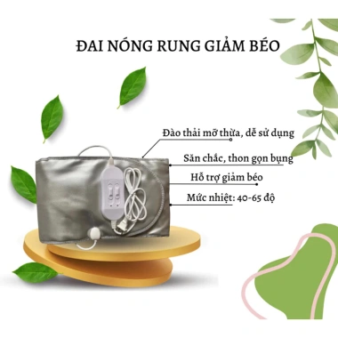 Đai Quấn Nóng Giảm Béo 3 Cấp Độ Rung Massage - Bảo Hành 12 Tháng, Dùng Spa và Tại Nhà, Giá 449.000₫ 4