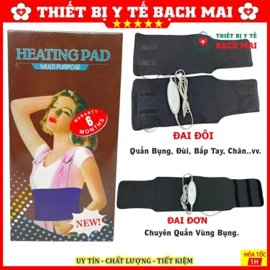Đai Quấn Nóng Ủ Nhiệt Điện Dây Trắng Dài - Giảm Mỡ Bụng, Đùi, Bắp Tay, Bắp Chân