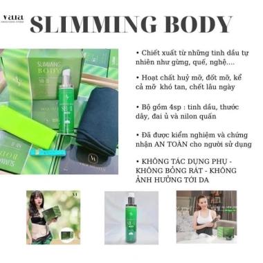 Đai Quấn Ủ Nóng Thải Mỡ Slimming Body Cơ Bản - Giảm Bụng Đùi Tay Chân, Kèm Gen Dán, Giá Ưu Đãi 179.999