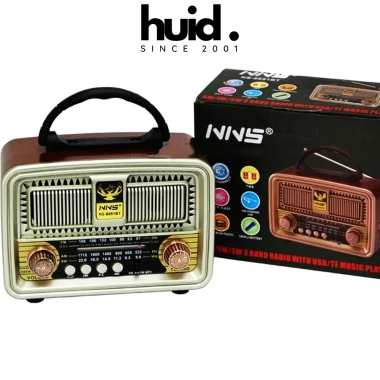 Đài Radio Bluetooth 3 Băng Tần FM AM SW NS 8.091BT USB Thẻ Nhớ Giá chỉ 255.000₫