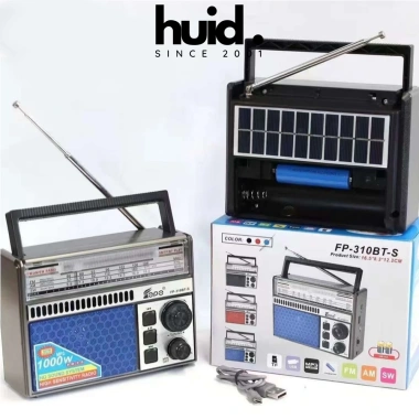 Đài Radio Bluetooth năng lượng mặt trời 3 băng tần FM AM SW, hỗ trợ USB & thẻ nhớ - Fepe FP-310BT-S, giá ưu đãi 234k 3 Đài Radio Bluetooth năng lượng mặt trời 3 băng tần FM AM SW, hỗ trợ USB & thẻ nhớ - Fepe FP-310BT-S, giá ưu đãi 234k 3