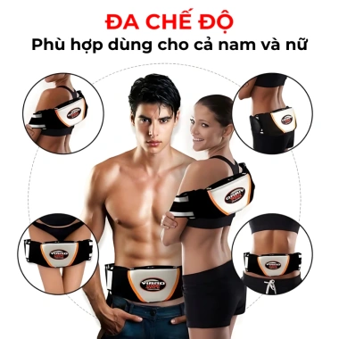 Đai rung giảm mỡ bụng Vibro: Massage tan mỡ, eo thon săn chắc, giá 369.000 VND