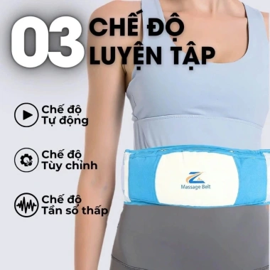 Đai Rung Massage Bụng Vibro Shape giảm mỡ bụng, đùi, mông cho nam nữ - gọn nhẹ, hiệu quả