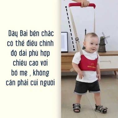 Đai Tập Đi Bé Chống Té Ngã, Đệm Êm Ôm Ngực An Toàn, Hỗ Trợ Tập Đi Giá 50k 4 Đai Tập Đi Bé Chống Té Ngã, Đệm Êm Ôm Ngực An Toàn, Hỗ Trợ Tập Đi Giá 50k 4