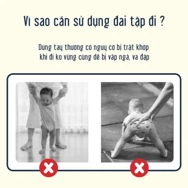 Đai tập đi cho bé có đệm êm, an toàn, chắc chắn, hỗ trợ trẻ sơ sinh, giảm giá 20% chỉ 44.000₫ 2