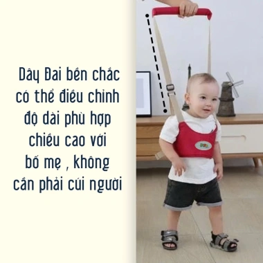 Đai tập đi cho bé có đệm êm, an toàn, chắc chắn, hỗ trợ trẻ sơ sinh, giảm giá 20% chỉ 44.000₫ 4