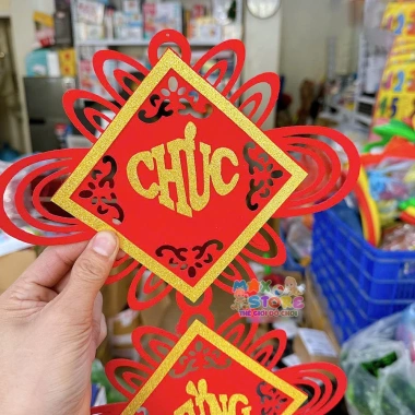 Dải treo câu đối đỏ nhung Tết 2.026 – khánh niễng, trang trí nhà cửa may mắn, chỉ 32.000₫ 6
