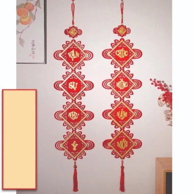 Dải treo câu đối đỏ nhung Tết 2.026 – khánh niễng, trang trí nhà cửa may mắn, chỉ 32.000₫ 8