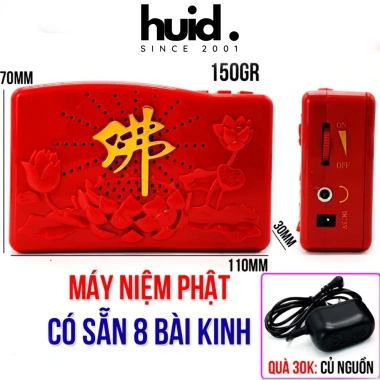 Đài Tụng Kinh Niệm Phật 8 Bài Cài Sẵn - Giá ưu đãi 100.000 VND, bảo hành 12 tháng