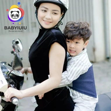 Đai Xe Máy An Toàn Bé 1-10 tuổi - Đệm lưng thoáng khí, ngồi, 79.000₫ - Tâm An