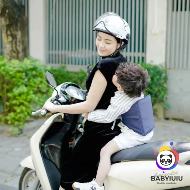 Đai Xe Máy An Toàn Bé 1-10 tuổi - Đệm lưng thoáng khí, ngồi, 79.000₫ - Tâm An