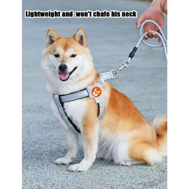 Đai yếm chó phản quang thoáng khí kiểu Y + dây dắt 1.5m – An toàn cho Shiba, Corgi, Poodle đi dạo đêm 4