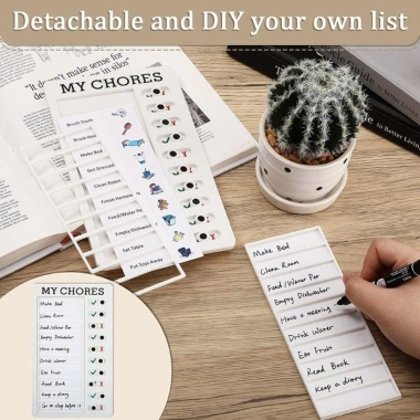 Daily Planner nhựa tái sử dụng - Bảng lập kế hoạch, danh sách công việc nhà, memo 34.210đ 6