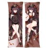 Dakimakura Genshin 60x180cm Hutao và Mona Hai Mặt In Trang Phục - Gối Thú Vị