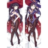 Dakimakura Genshin 60x180cm Hutao và Mona Hai Mặt In Trang Phục - Gối Thú Vị 4