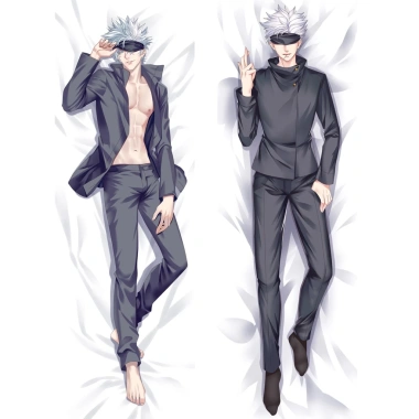 Dakimakura Gojo Satoru 60x180cm Anime Jujutsu Kaisen - Gối ôm DIY tùy chỉnh Da Đào Ném Đệm Giá ưu đãi 112.860₫