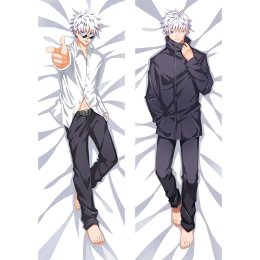 Dakimakura Gojo Satoru 60x180cm Jujutsu Kaisen - Gối Ôm Cơ Thể Thoáng Mát, In Hai Mặt, Tùy Chỉnh 3