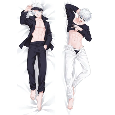 Dakimakura Gojo Satoru 60x180cm Jujutsu Kaisen - Gối Ôm Cơ Thể Thoáng Mát, In Hai Mặt, Tùy Chỉnh 6