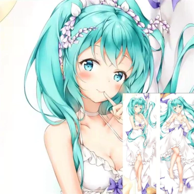 Dakimakura Hatsune Miku Racing 2.018 - Vỏ gối anime 150x50cm, giá giảm 22%