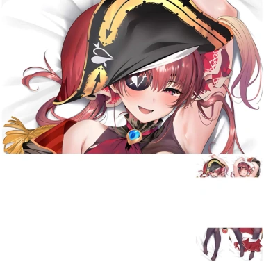 Dakimakura Hololive Houshou Marine 2 mặt - Vỏ gối otaku cao cấp, giảm giá 112,860₫