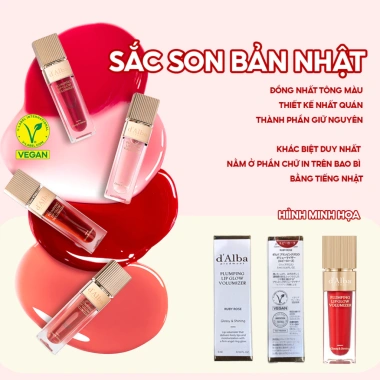 dAlba Official Son bóng làm đầy môi Plumping Lip Glow Volumizer 5ml - Giá 501.600₫ 9