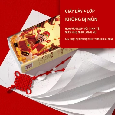DALI GIA Thùng 12 Bịch THẦN TÀI - Giấy Treo Trường Đa Năng 4 Lớp 1.000 Tờ/Bịch, Tặng 6 Móc, Giá chỉ 145.000 VND 8