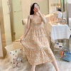 Đầm 2 dây vải Lanh Lụa siêu mát, váy ngủ bầu rộng, hoạ tiết xinh - chỉ 75.000₫ 8