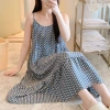 Đầm 2 dây vải Lanh Lụa siêu mát, váy ngủ bầu rộng, hoạ tiết xinh - chỉ 75.000₫ 14