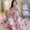 Đầm 2 dây vải Lanh Lụa siêu mát, váy ngủ bầu rộng, hoạ tiết xinh - chỉ 75.000₫ 19