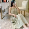 Đầm 2 dây vải Lanh Lụa siêu mát, váy ngủ bầu rộng, hoạ tiết xinh - chỉ 75.000₫ 24