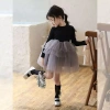 Đầm Bánh Gạc Dài Tay Bé Gái Mùa Thu Phong Cách Mới Xám Cao Cấp Giá 222.658 VND