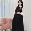 Đầm bầu công sở dài váy suông babydoll LAMVI VCS005 - Thoải mái, lịch lãm