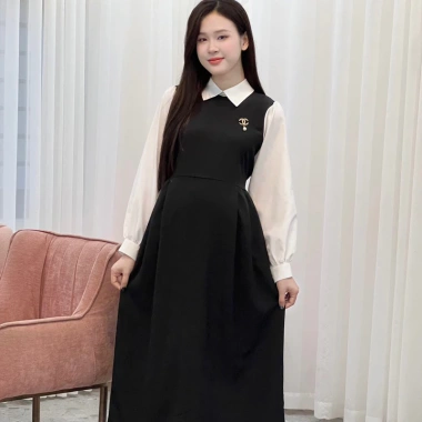 Đầm bầu công sở dài váy suông babydoll LAMVI VCS005 - Thoải mái, lịch lãm 3