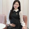 Đầm bầu công sở dài váy suông babydoll LAMVI VCS005 - Thoải mái, lịch lãm 4