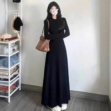 Đầm bầu mùa xuân dài tay body maxi co giãn, váy công sở freesize 162.000₫